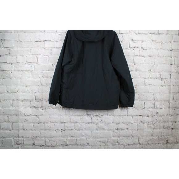 LL Bean Mountain Classic Black Nylon Lined Full-Zip Hooded Jacket XL - Picture 6 of 8